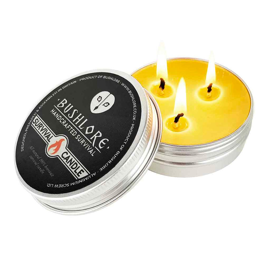 Beeswax Candle - Tri-Wick