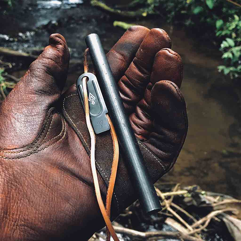Nathan's The Beast Ferrocerium Rod Fire Starter - 6 Inch Bushcraft Firesteel With Mischmetal